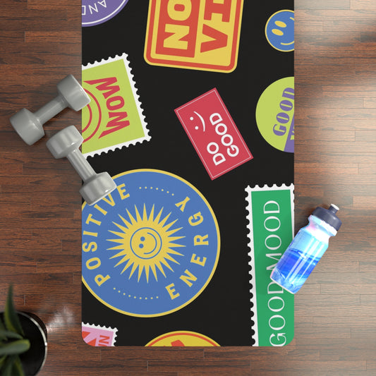 Good Vibes Rubber Yoga Mat