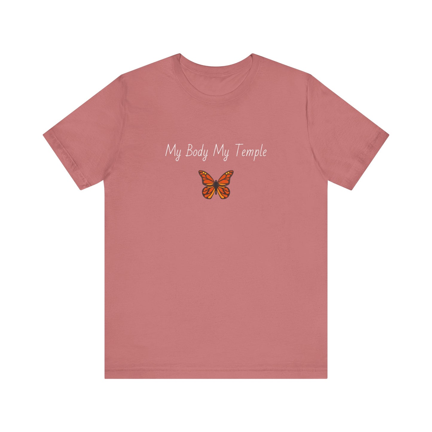 My Body My Temple Cotton Crew Neck Tee