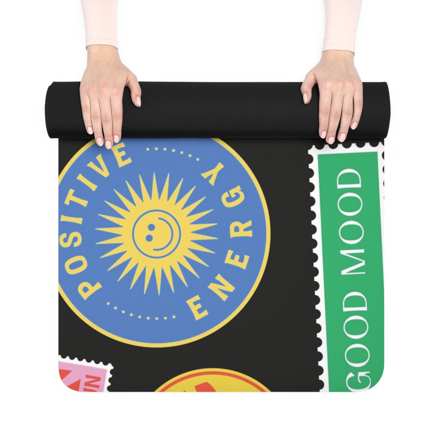 Good Vibes Rubber Yoga Mat