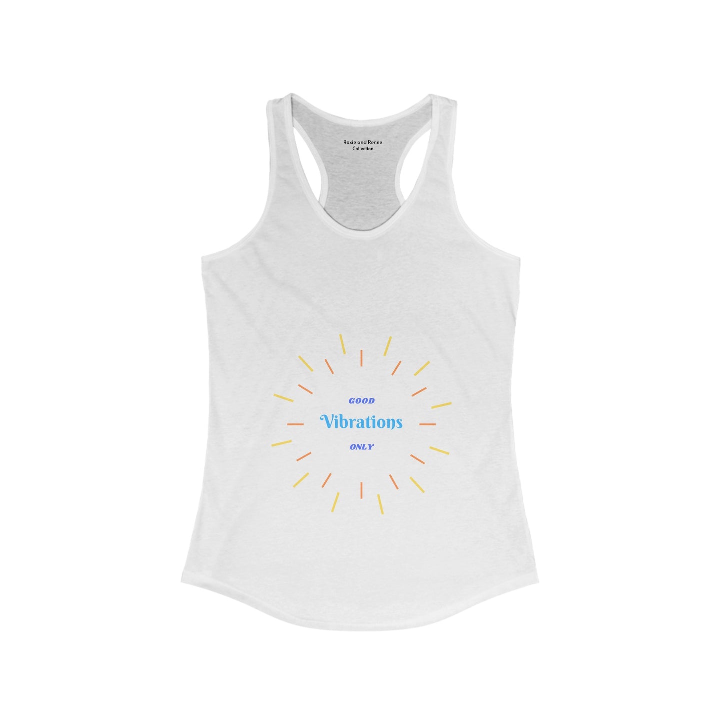 Women's Good Vibrations Clock Racerback Tank