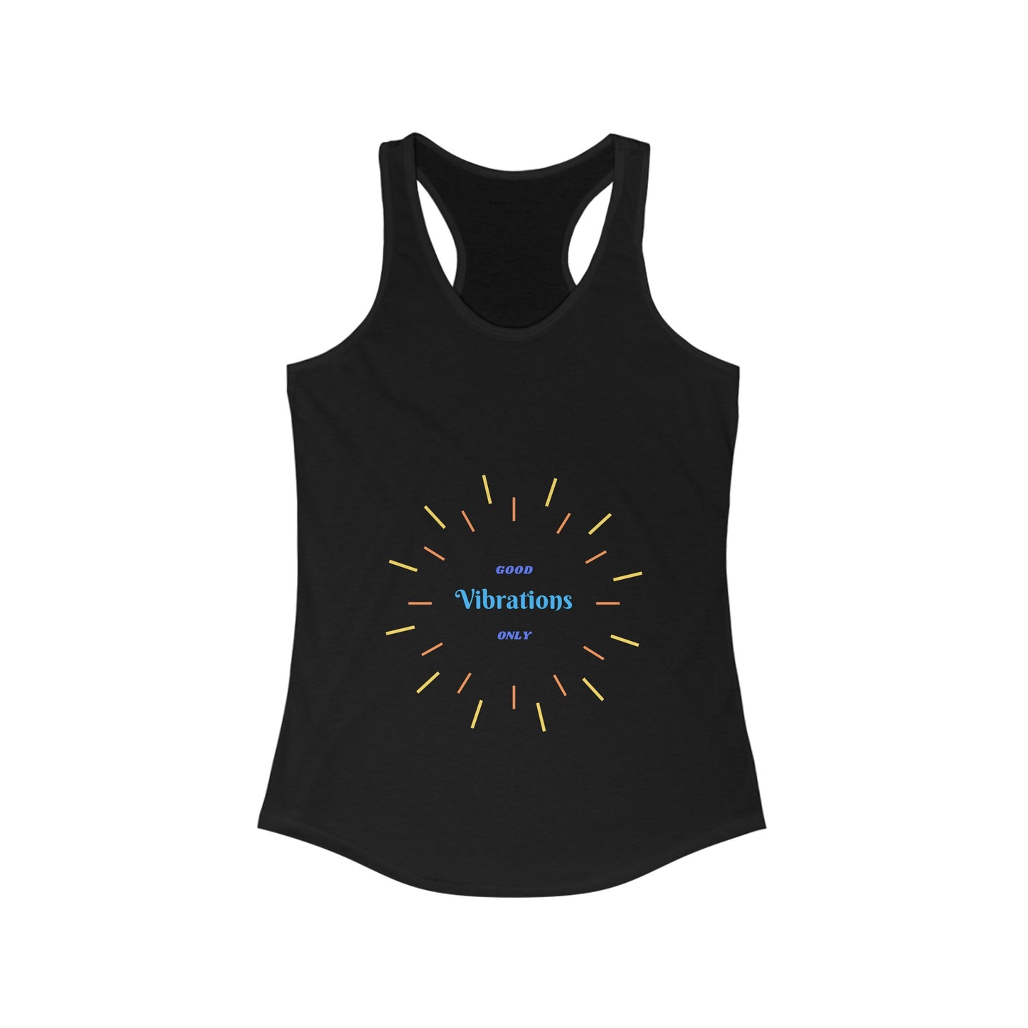 Women's Good Vibrations Clock Racerback Tank