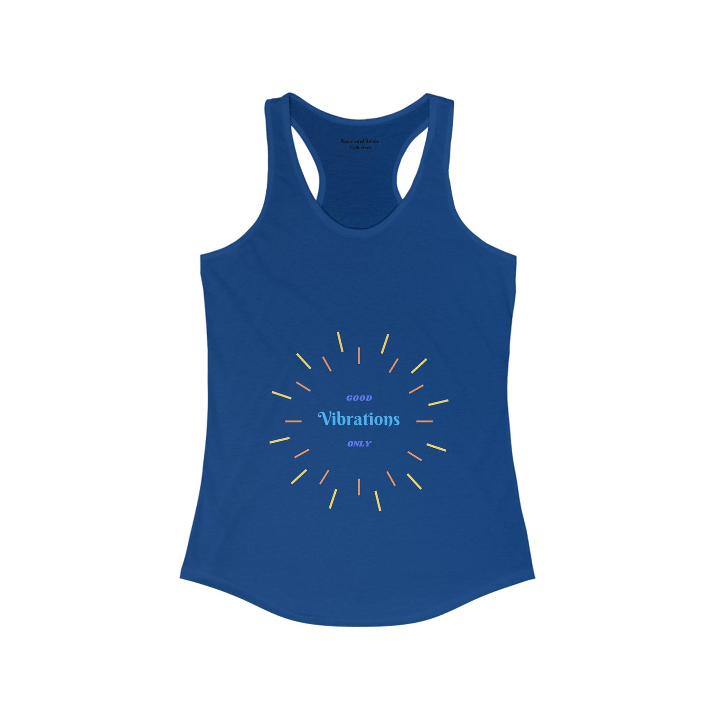 Women's Good Vibrations Clock Racerback Tank