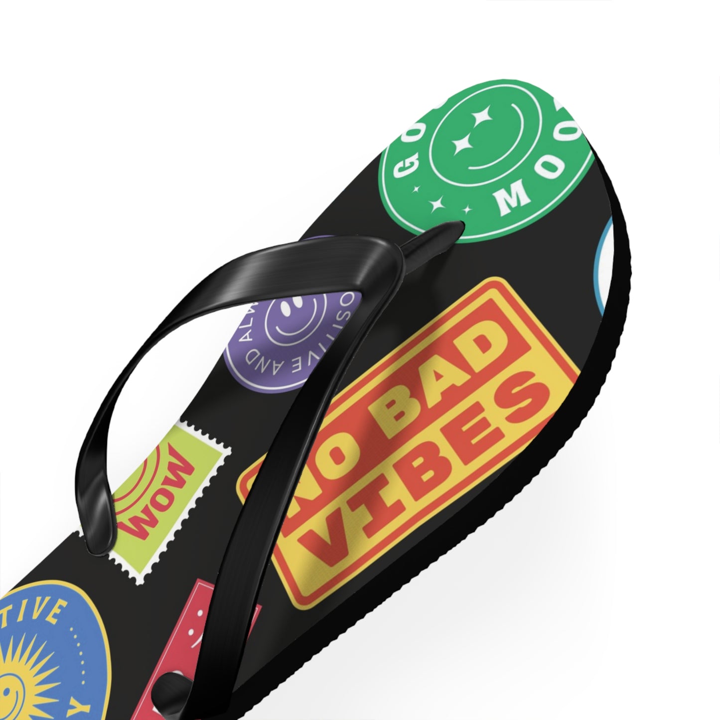 No Bad Vibes Flip Flops