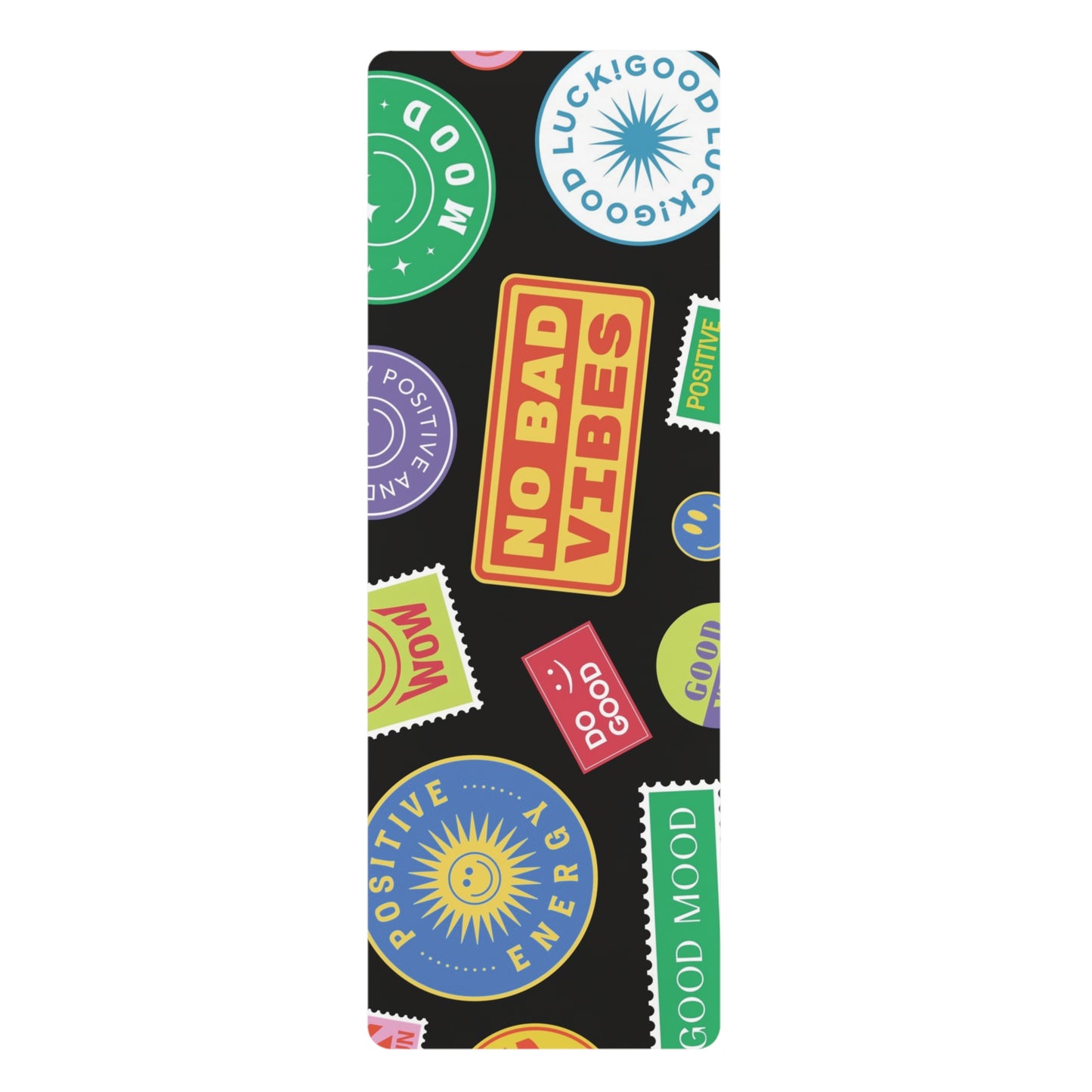 Good Vibes Rubber Yoga Mat